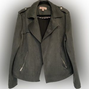 Suede Moto Jacket
